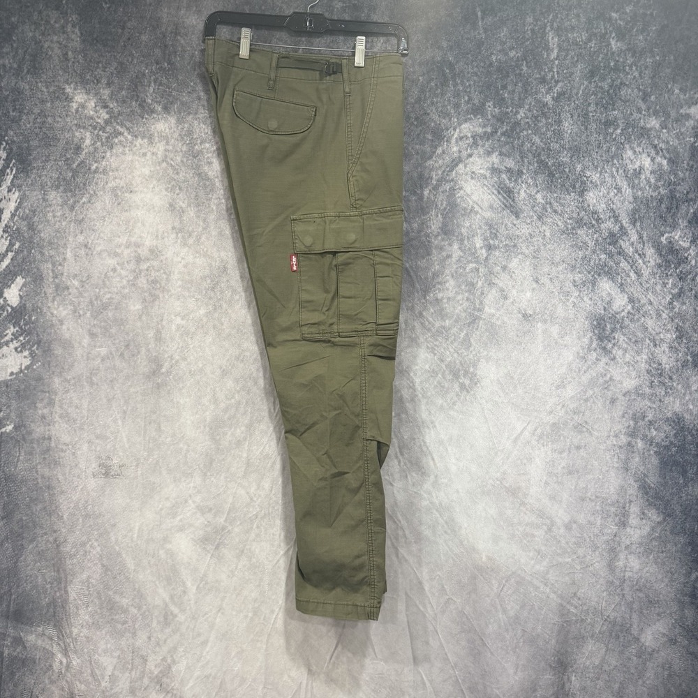 Levi’s Premium Men’s 31x30 Olive Green Cargo Pants Ripstop Utility Straight Leg